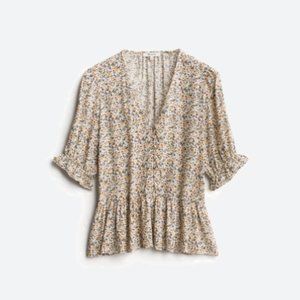 Madewell Floral Top